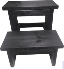 KEUKENTRAPJE-STEIGERHOUT-ZWART