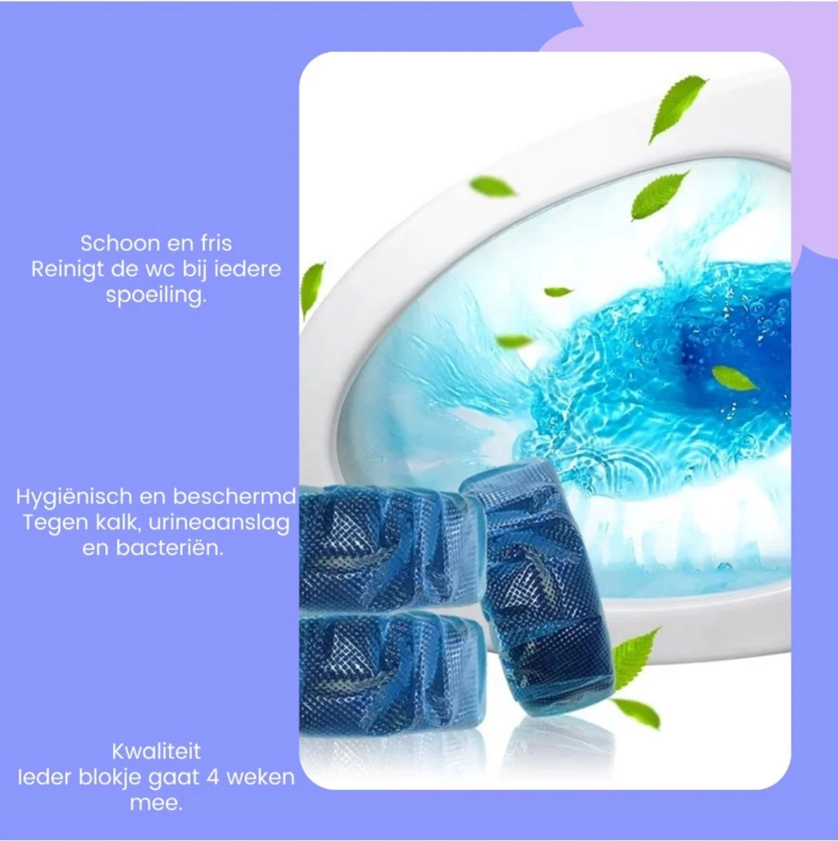 DONGOODS® Toiletblokjes Voor Inbouwreservoirs – WC-blokjes – Toiletblokken In Een Voordeelverpakking – 12 Stuks - Afbeelding 2