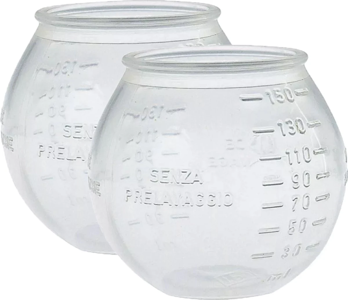 Merkloos Doseerbol 2 Stuks 150ml - Transparant - Wasbol - Wasbollen - Vloeibaar Wasmiddel Doseren - Voor Wasmachine - Doseerdop - Wasbal - Doseerwasbal - Herbruikbaar - Milieuvriendelijk