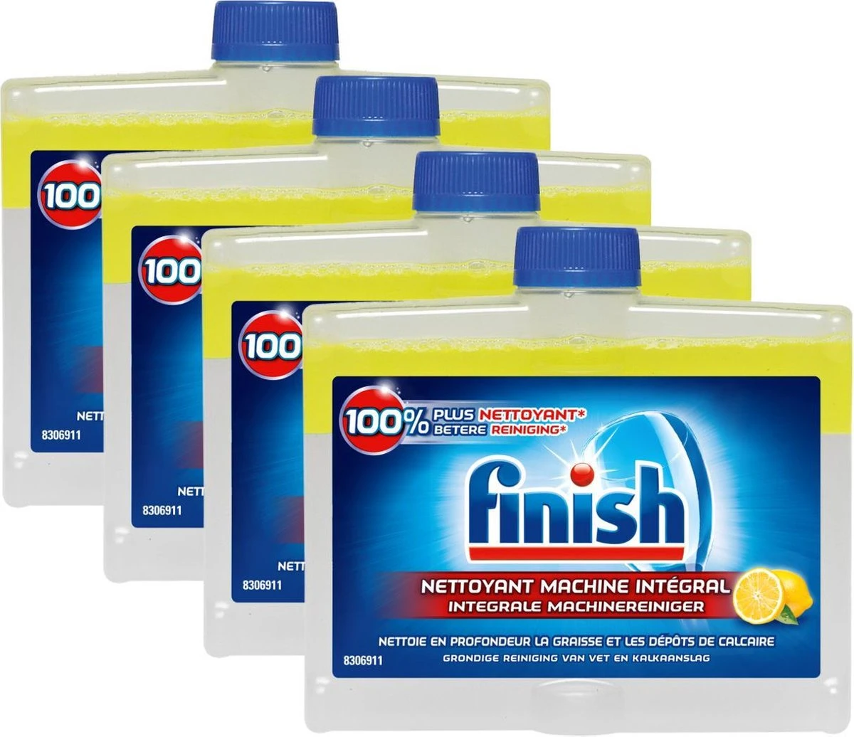 Finish Integrale Machinereiniger Citroen Vaatwasser - 4x 250 ML - Voordeelpak - Afbeelding 9