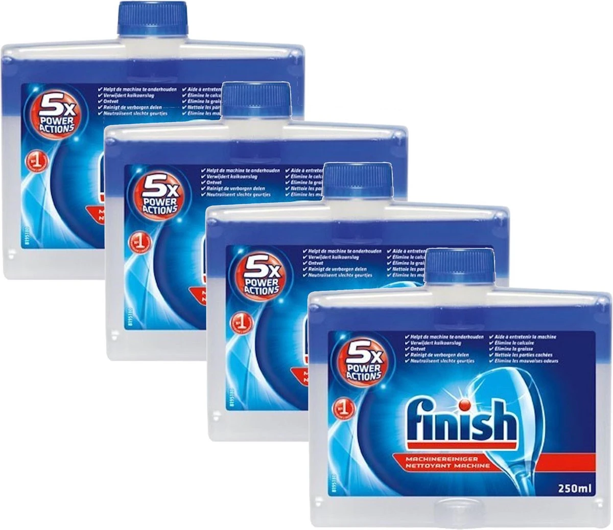 Finish Integrale Machinereiniger Regular Vaatwasser - 4x 250 ML - Voordeelverpakking - Afbeelding 9