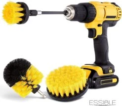 ESSIBLE Schrobborstel - Polypropyleen - Borstel Boormachine - Schrobborstel - Schuurborstel - Automatische Reiniging - 3 Delige Borstelset Voor Boormachine