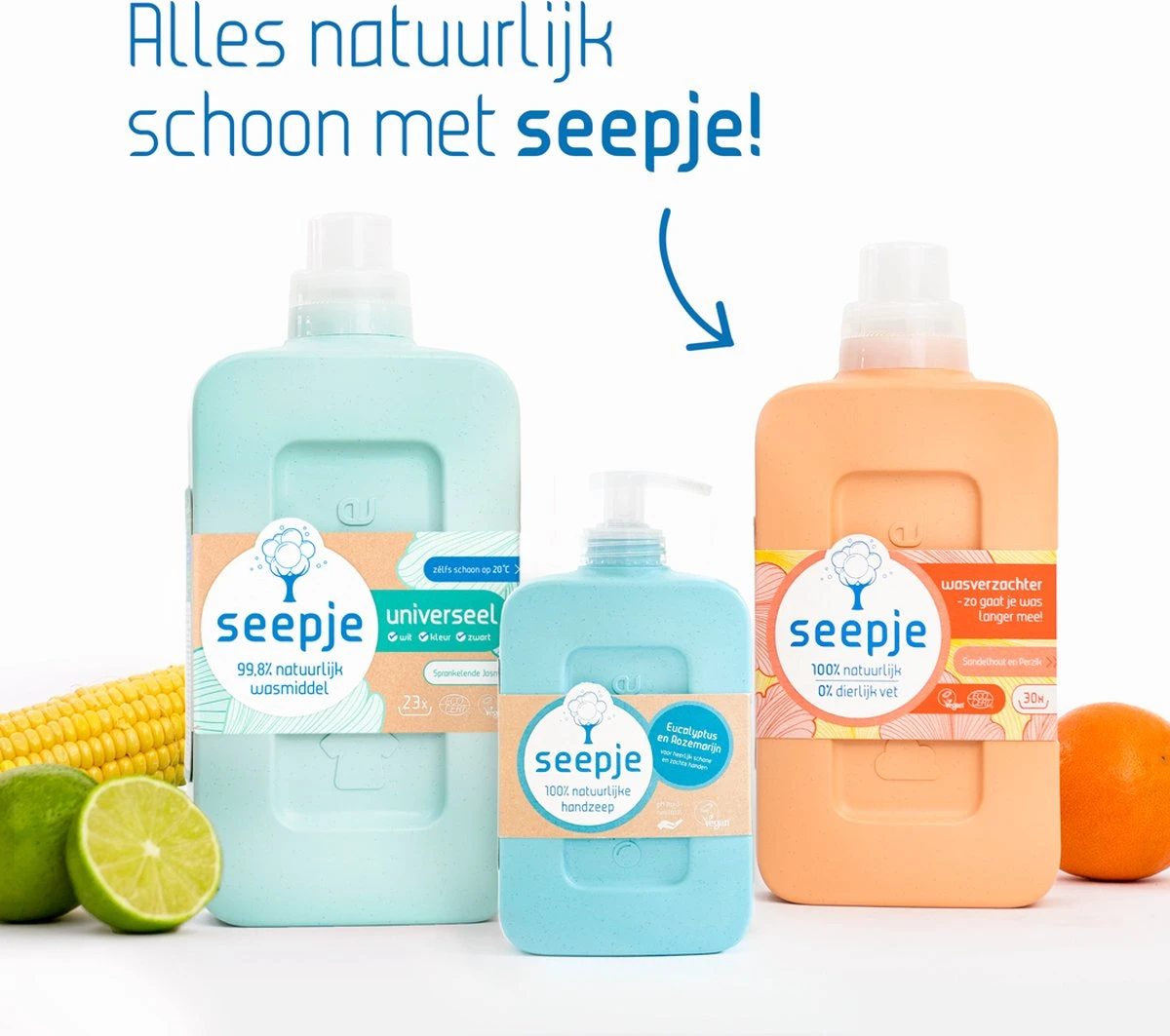 Seepje Wasmiddel - Vrolijke Lotus - Wasmiddel Wol En Fijn – Natuurlijke Ingredienten - 3 X 23 Wasbeurten - 3 X 1L - Afbeelding 8