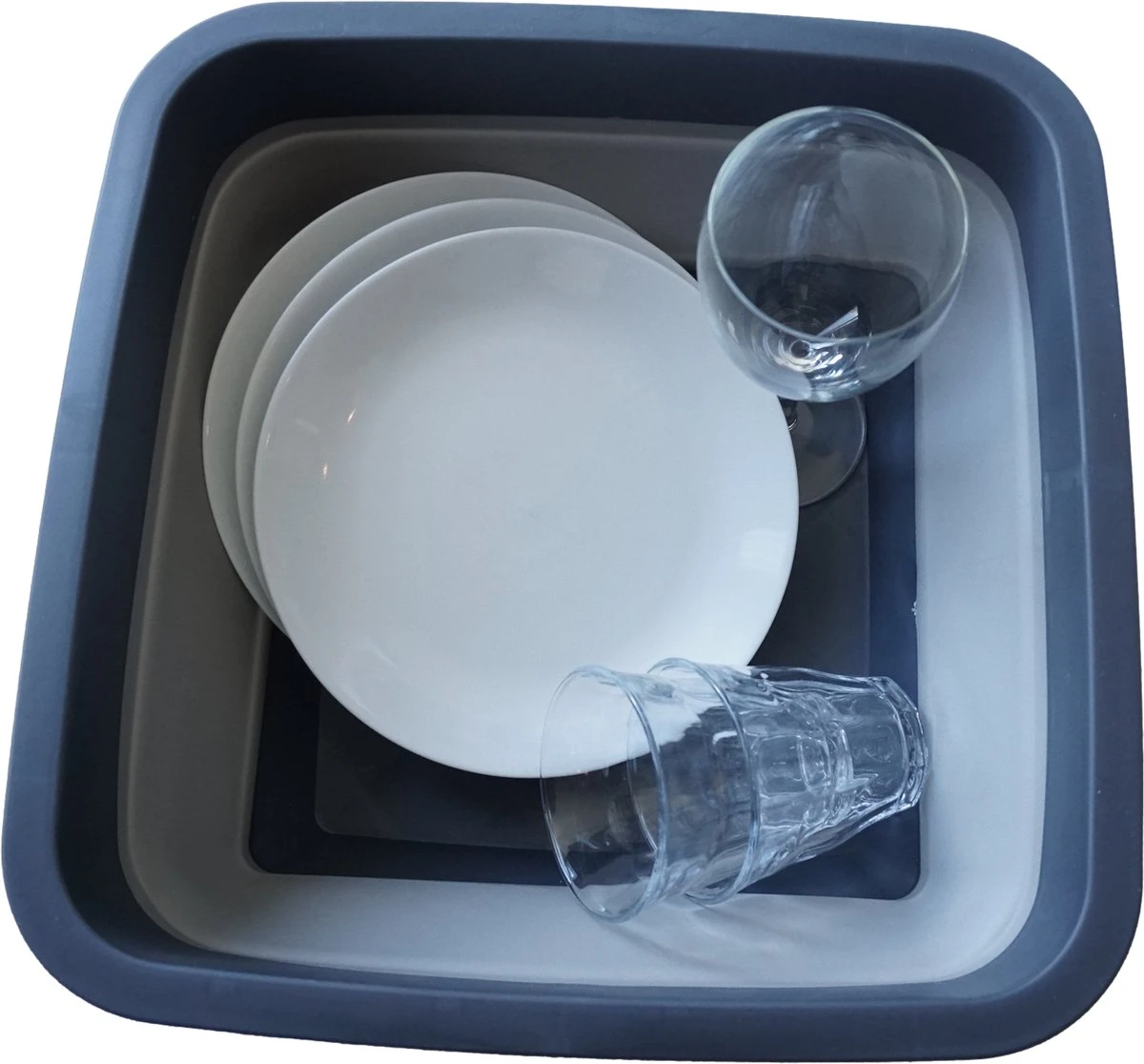 YUGN BLACK Opvouwbare Afwasteil 9 Liter - Afwasbak Teil Wasteil - Afwasbak Vierkant - Afwasteil Opvouwbaar - Ruimtebesparend - Cadeau Tip - Afbeelding 11