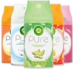 AirWick Freshmatic Pure Mix Pakket - Citrus / Pure Cotton / Pure Honeydew & Cucumber / Mango Splash / Pure Kersenbloem