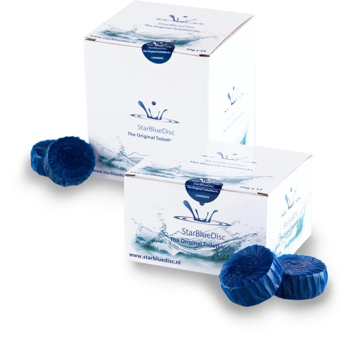 StarBlueDisc 12 Stuks Toiletblokjes Halfjaar Verpakking Blauw - Afbeelding 6