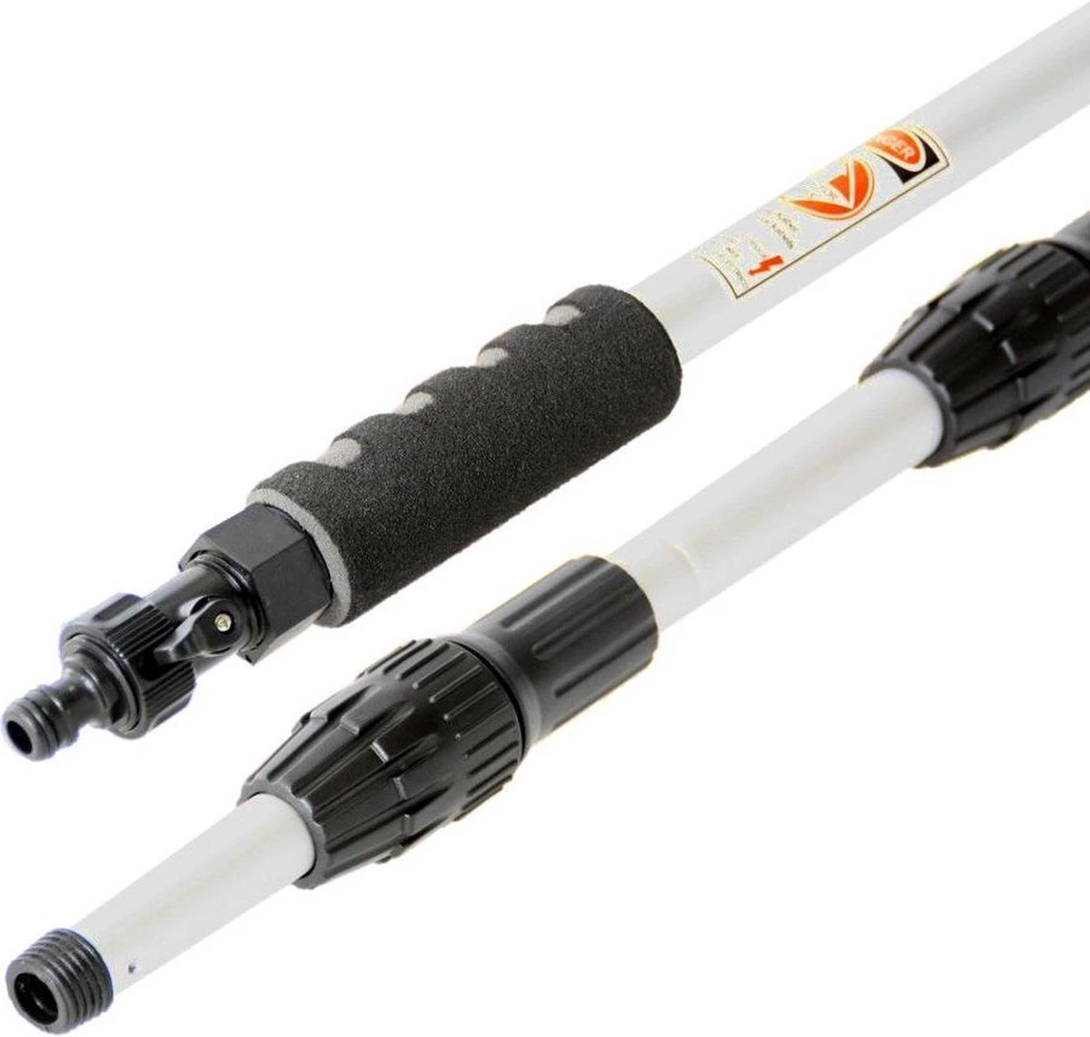 Zonnepanelen / Auto / Ramen Wassen Telescoopsteel Met Borstel Waterdoorlatende Wasborstel Met Telescopische Steel 4 Meter En Gardena Aansluiting / Wasborstel Met Uitschuifbare Telescoopsteel Met Waterdoorvoer - Afbeelding 6