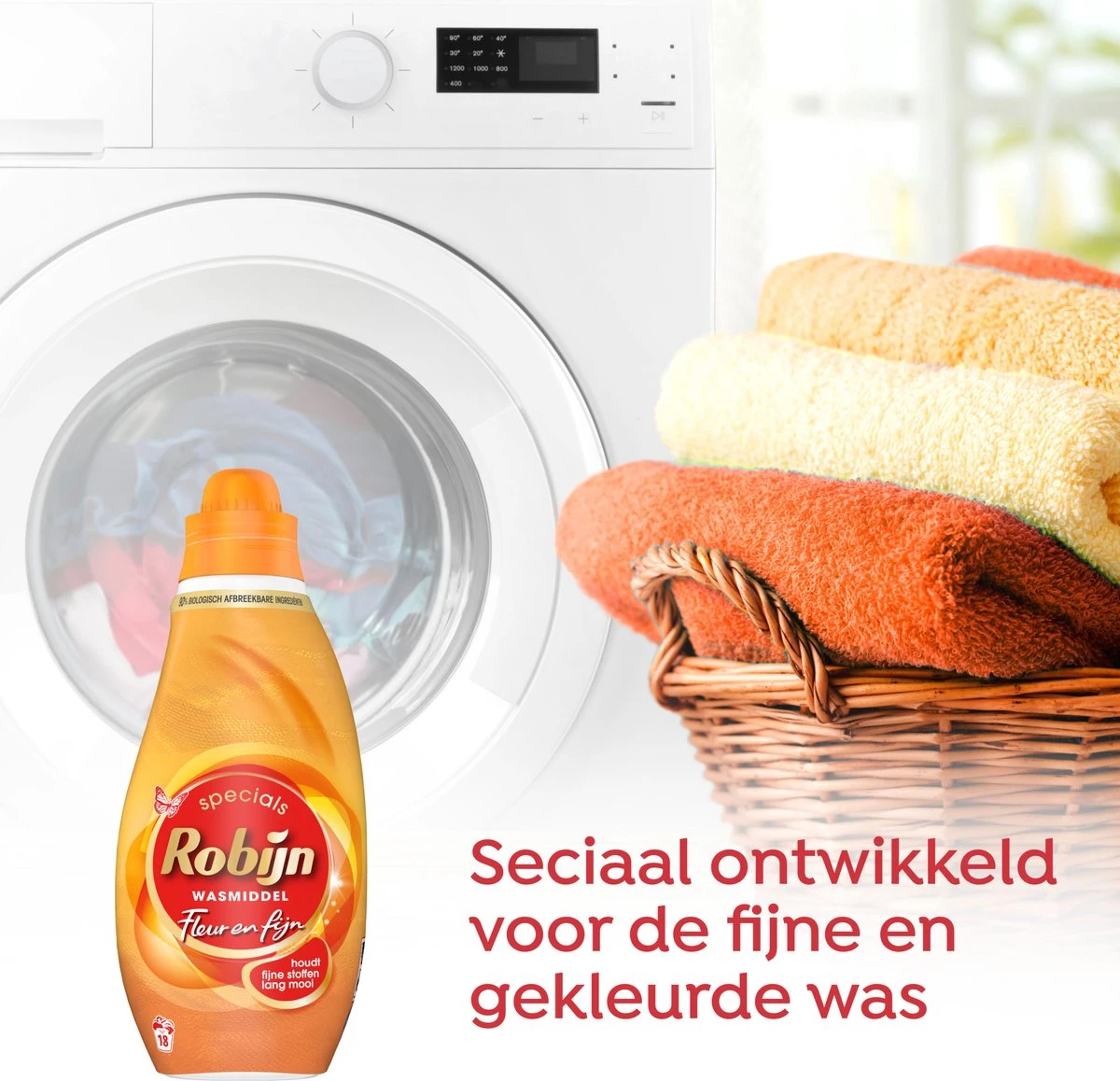 Robijn Specials Fleur & Fijn Vloeibaar Wasmiddel - 6 X 18 Wasbeurten - Voordeelverpakking - Afbeelding 4