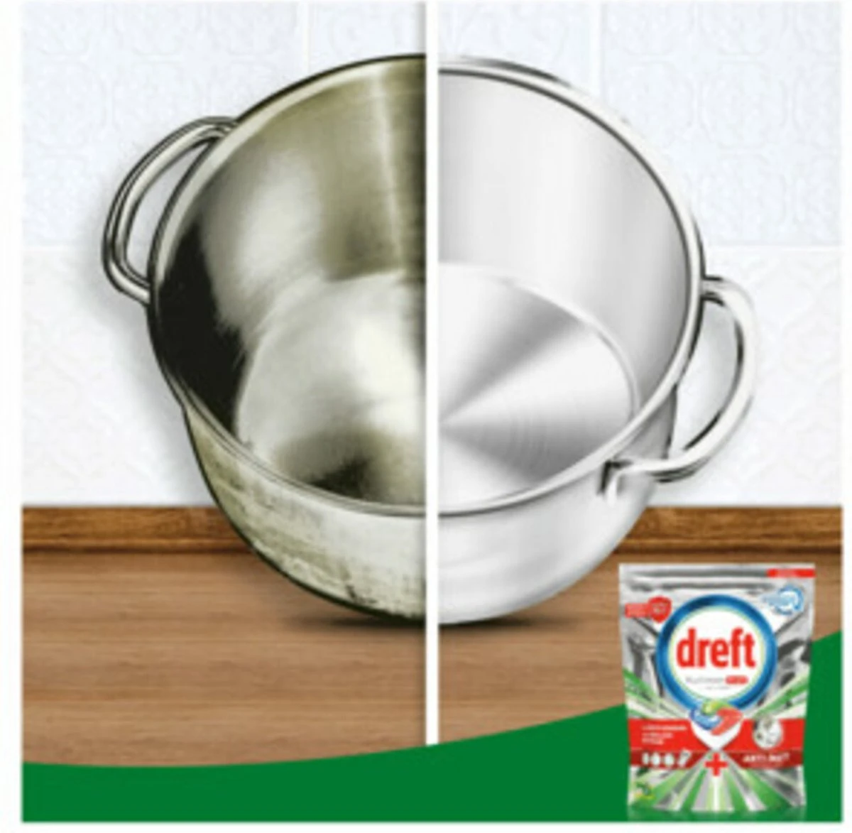 Dreft Platinum Plus All In One Deep Clean - Vaatwastabletten - Voordeelverpakking 4 X 33 Stuks - Afbeelding 7