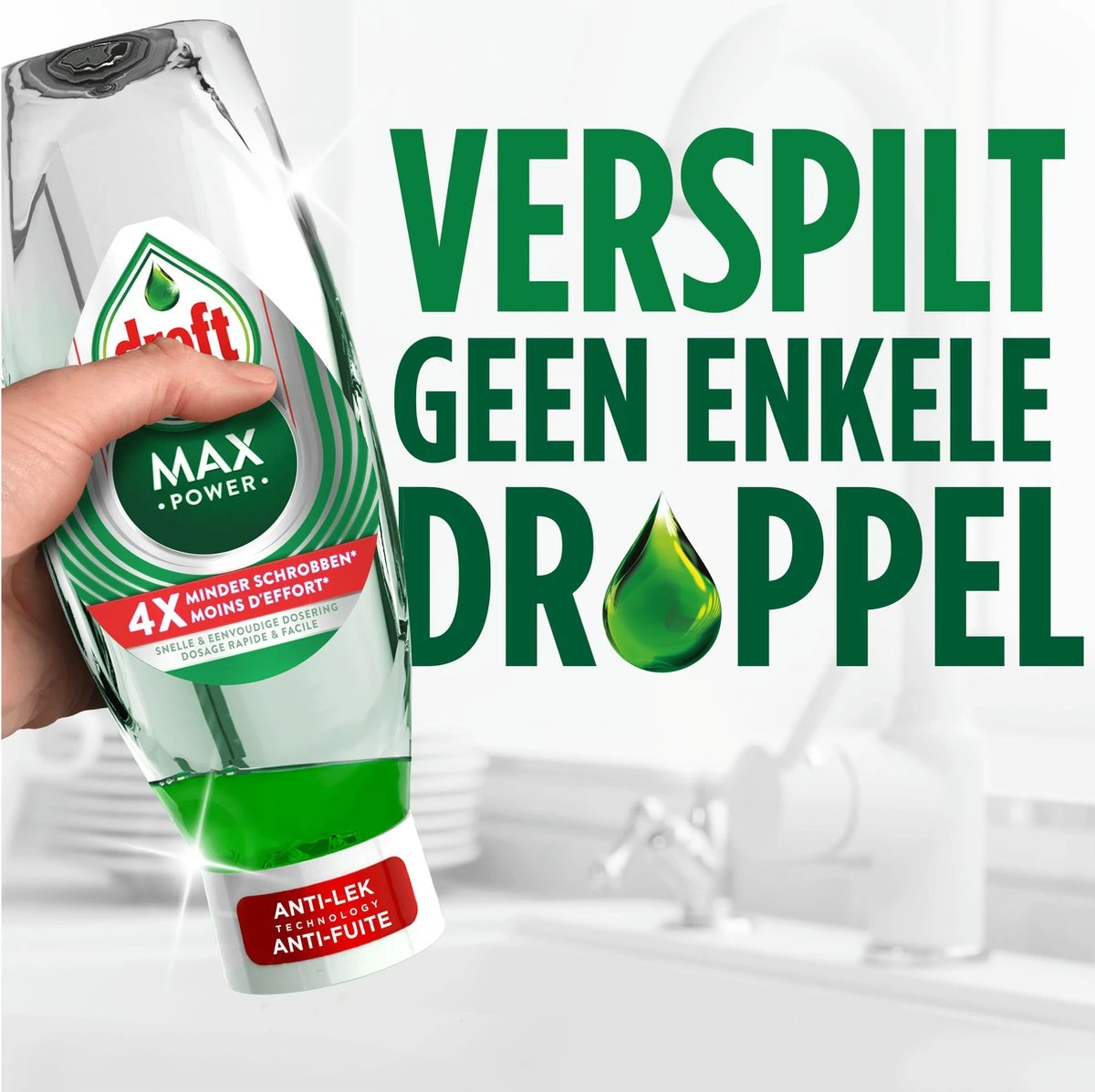 Dreft MaxPower - Vloeibaar Afwasmiddel - Voordeelverpakking 8 X 450 Ml - Afbeelding 11