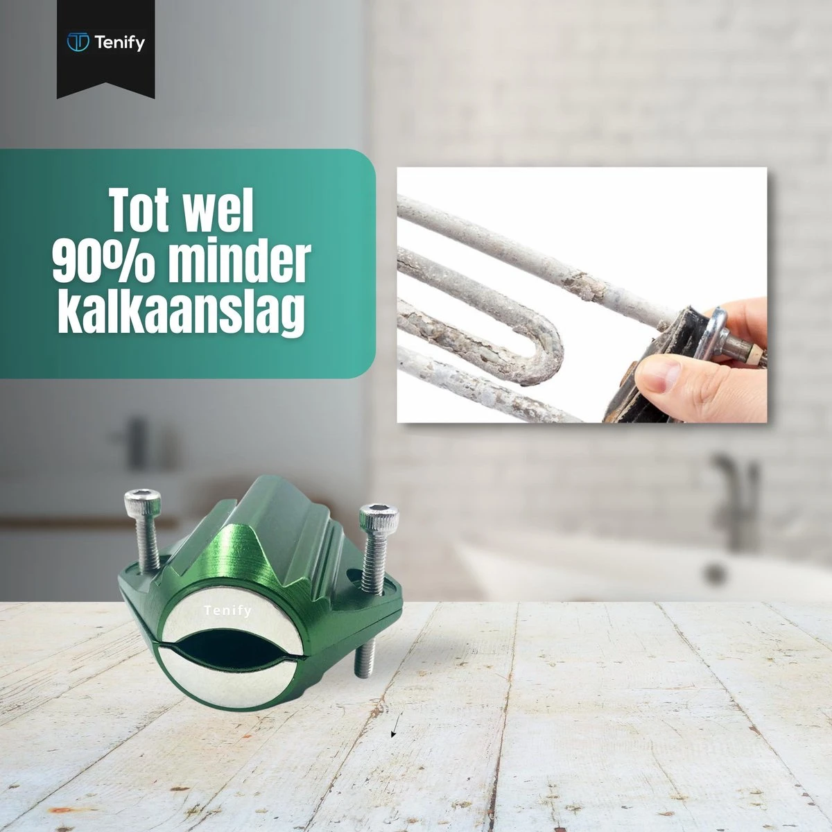 Tenify Magnetische Waterontharder - 7800 Gauss - Douche Filter - Waterverzachter - Waterontkalker - Antikalk Magneet - Waterleiding - Kalkaanslag - Afbeelding 7