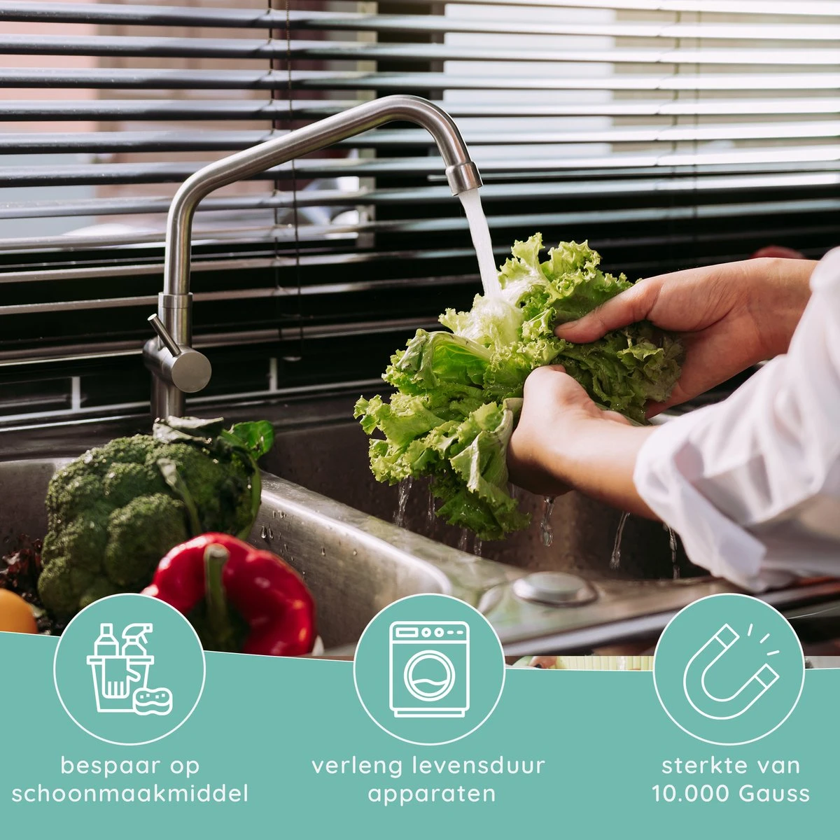 Jooba Magnetische Waterontharder - 1+1 GRATIS - Waterontharder Magneet - Waterontharder Waterleiding - Ontkalker - 4000 Silvertech - Waterontkalker - Antikalk Magneet - Kalkaanslag - Afbeelding 5