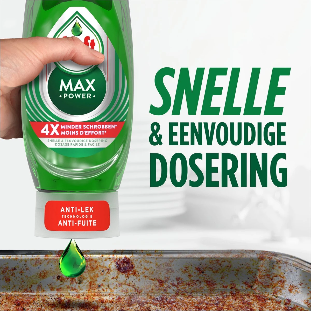 Dreft MaxPower - Vloeibaar Afwasmiddel - Voordeelverpakking 8 X 450 Ml - Afbeelding 7