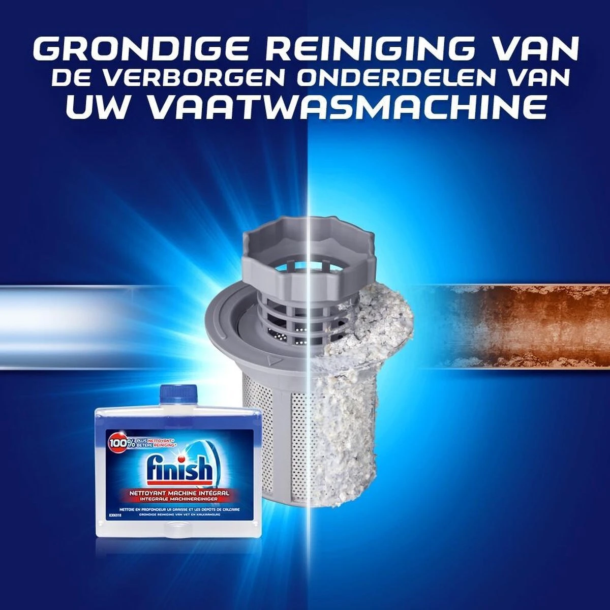 Finish Integrale Machinereiniger Regular Vaatwasser - 4x 250 ML - Voordeelverpakking - Afbeelding 5