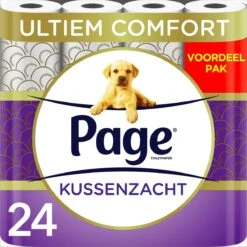 Page Toiletpapier - Kussenzacht Wc Papier - Voordeelverpakking - 24 Rollen