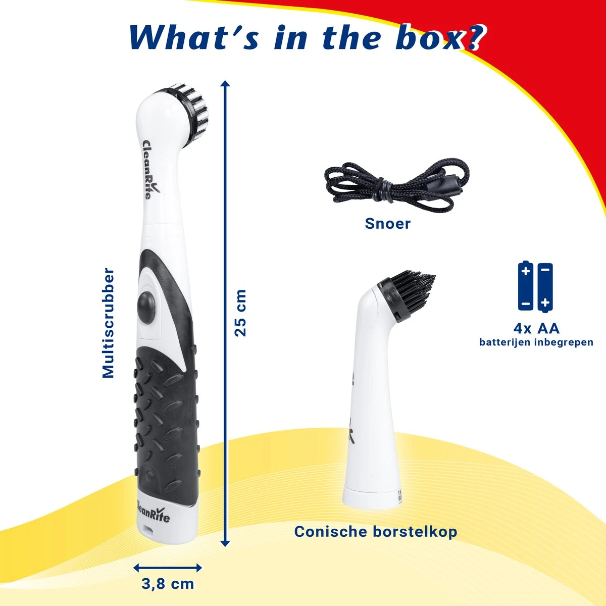 CleanRite® Multi Scrubber - Schoonmaakborstel Voor Auto, Fornuis, Tegels En Voegen - Afbeelding 5