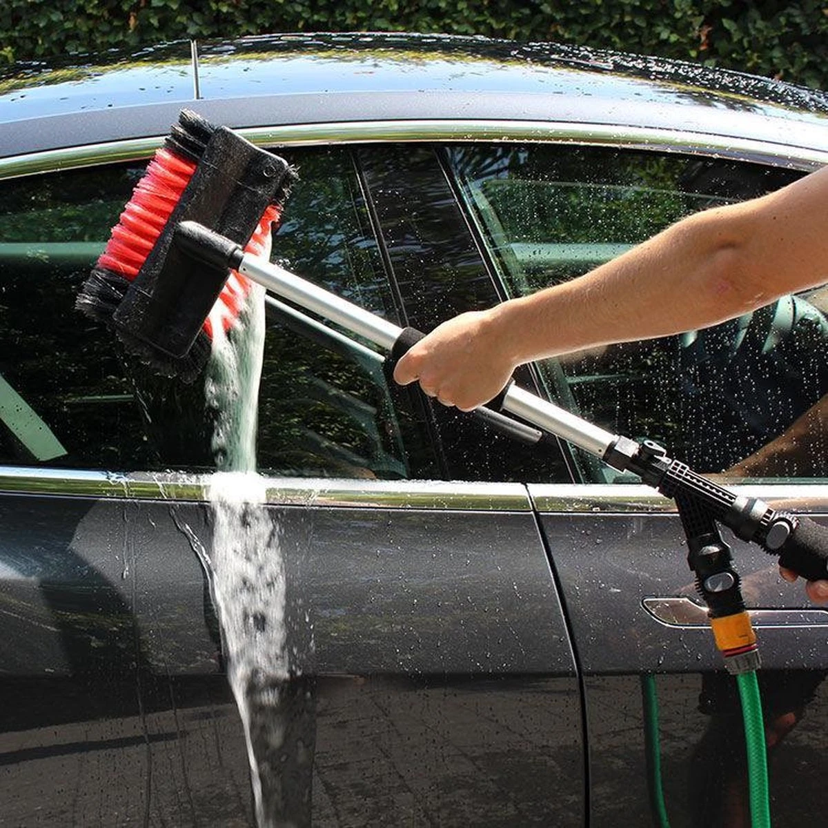 Autowasborstel 80 Cm + Zeepdispenser