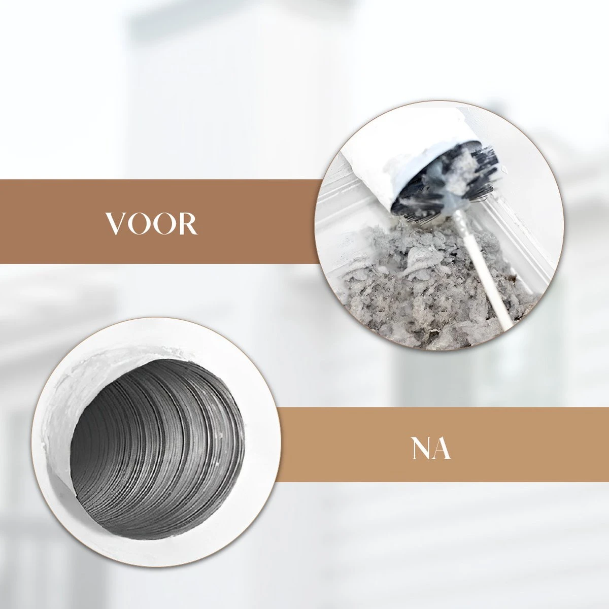 Waay Lifestyle Schoorsteenveegset - Schoorsteenborstel 6 Meter - Schoorsteenreiniger - Schrobborstels - Schoorsteenveger - Flexibele Steel - Geschikt Voor Boormachine - Wit - Afbeelding 4