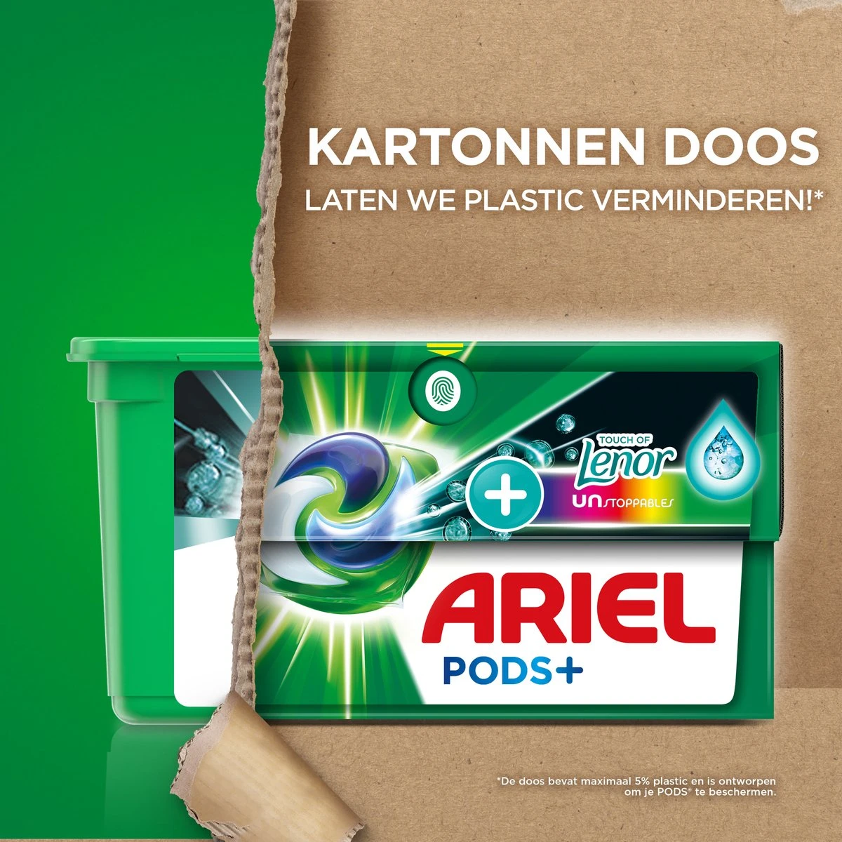 Ariel Wasmiddel Pods + Touch Van Lenor Unstoppables - Kleur - 28 Wasbeurten - Afbeelding 6