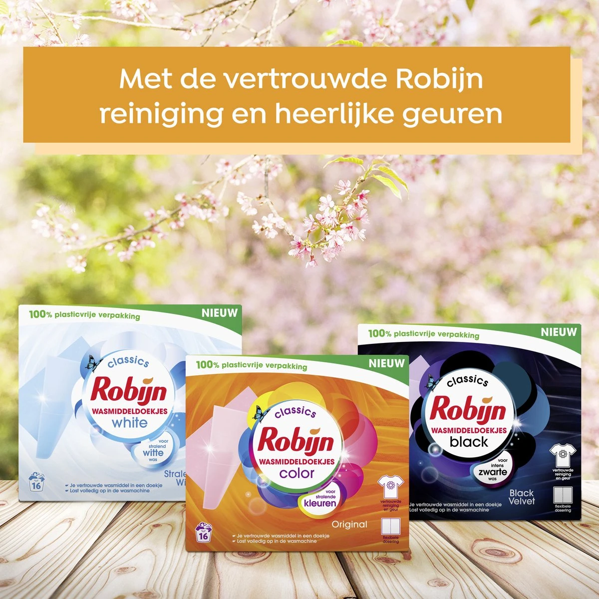 Robijn Classics Color Wasmiddeldoekjes - 4 X 16 Wasstrips - Voordeelverpakking - Afbeelding 7