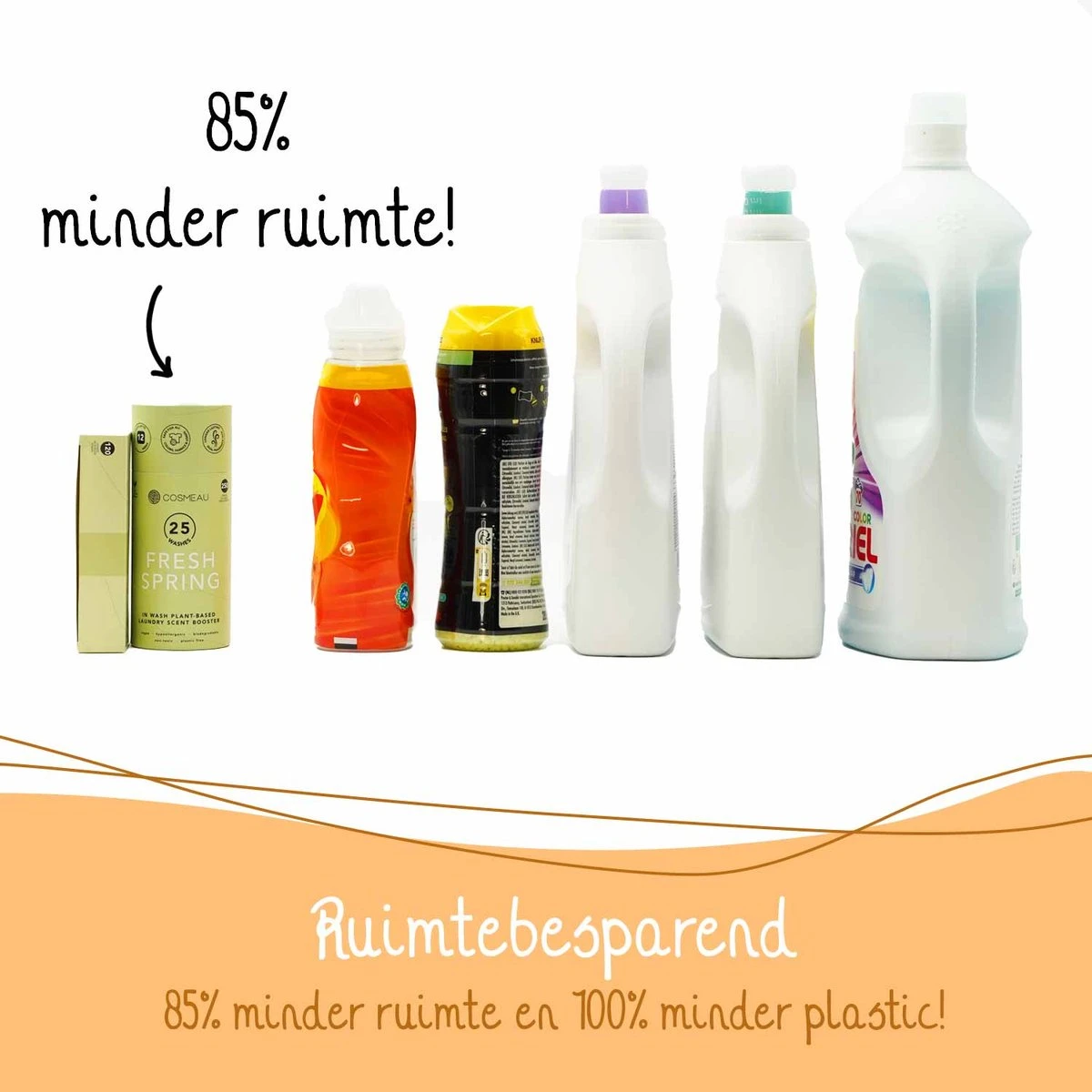 Cosmeau Wasmiddel Wasstrips 60 Wasbeurten Geurvrij Geurloos Wasvellen Wasdoekjes Detergent Sheets - Plasticvrij Biologisch Cosmo Cosmea Kosmo - Afbeelding 5
