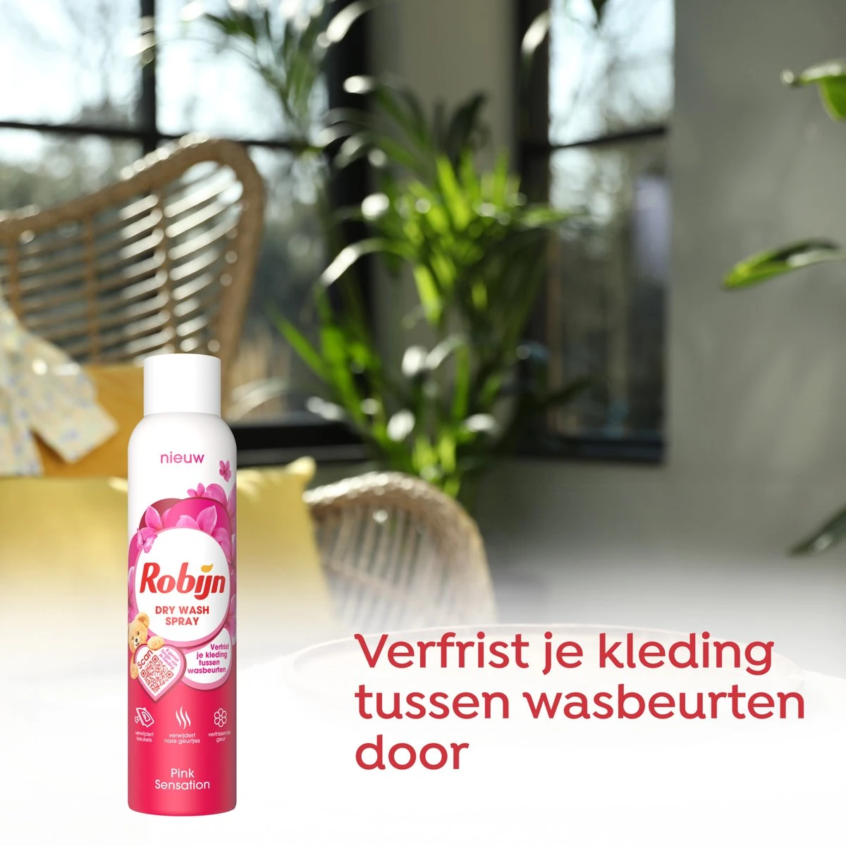 Robijn Pink Sensation Dry Wash Spray - 6 X 200 Ml - Voordeelverpakking - Afbeelding 4