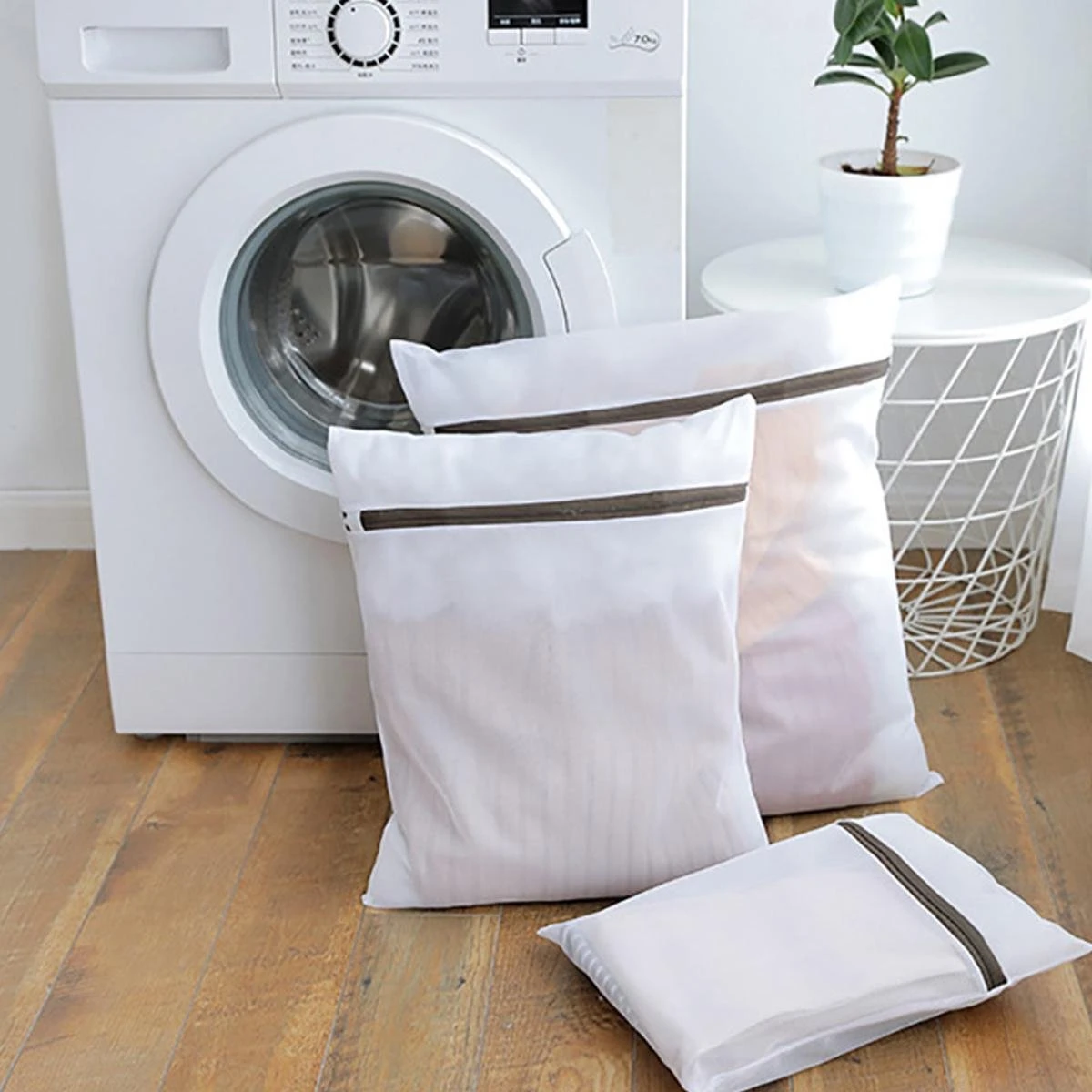 Merkloos Waszakken - Wasnetten - Bescherm Je Wasgoed En Wasmachine - Packing Cubes - Travel Organizer - 7 Stuks - Afbeelding 2