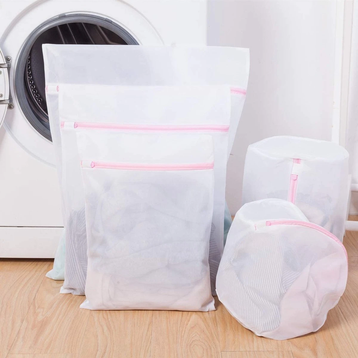 Merkloos Waszakken Set Van 7 Voor Wasgoed - Waszakje Lingerie - Waszak Bh - Wasnet Groot - Afbeelding 6