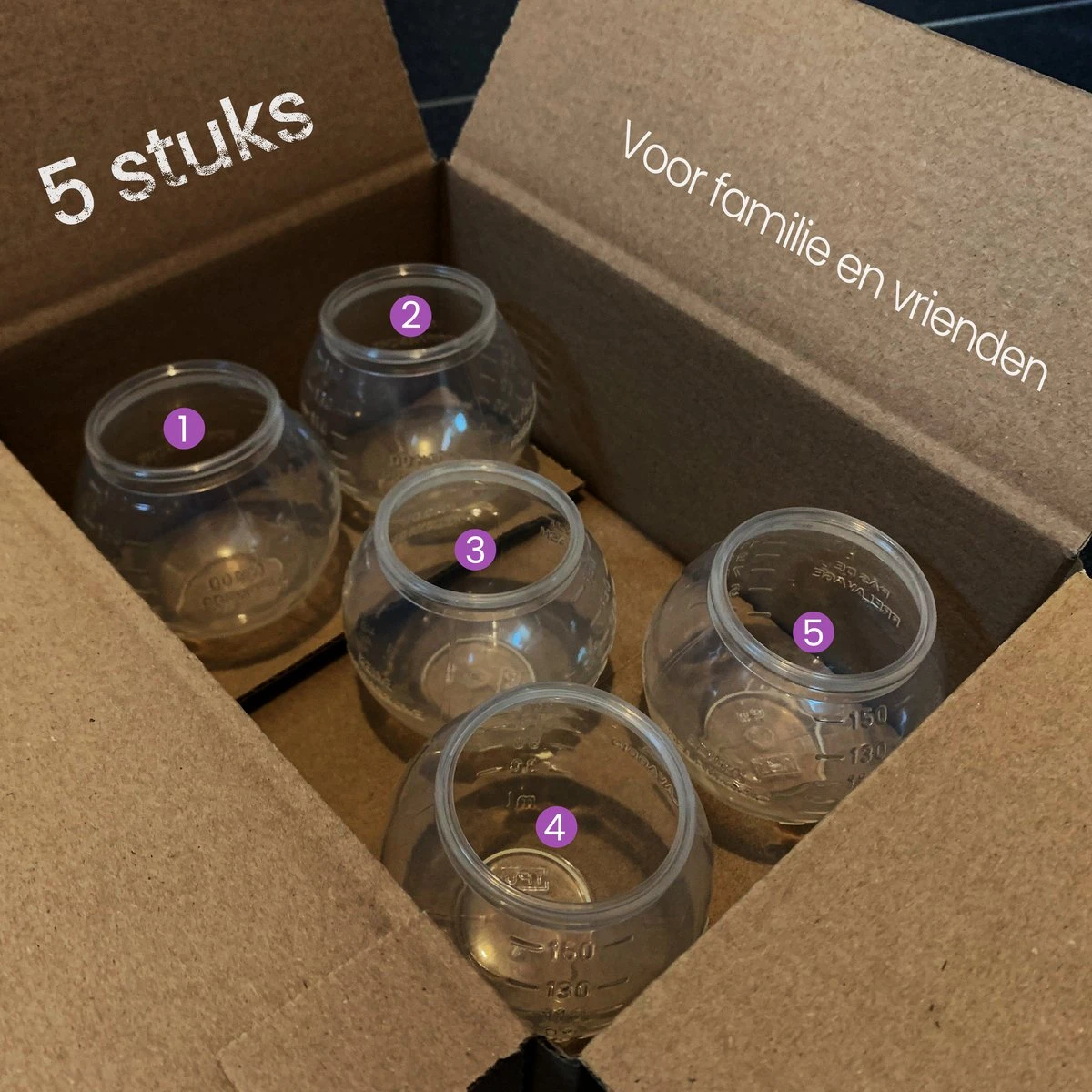 BluGo Doseerbol 5 Stuks - Wasbollen - Doseerdop - Drogerballen - Wasballen - Herbruikbaar - Maataanduiding - 150ml - Afbeelding 5