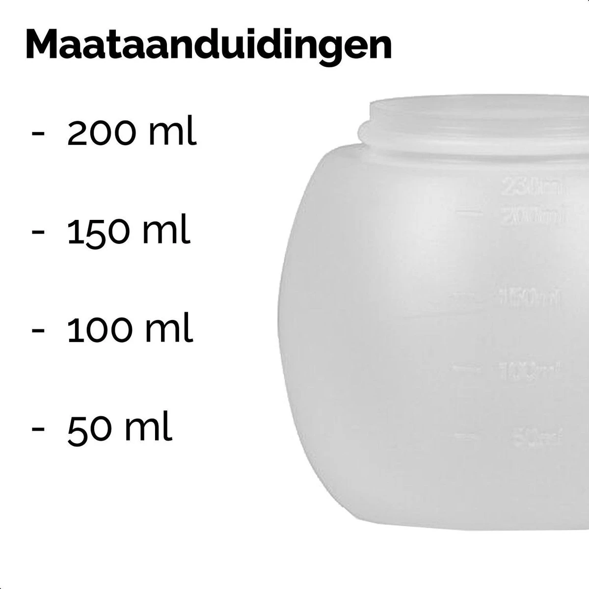 Dayshake Doseerbol Met Maataanduidingen (2 Stuks) - 200 Ml- Vloeibaar Wasmiddel Doseren - Wasbol - Herbruikbaar - Plastic - Voor Wasmachine - Alternatief Voor Doseerdop - Afbeelding 2