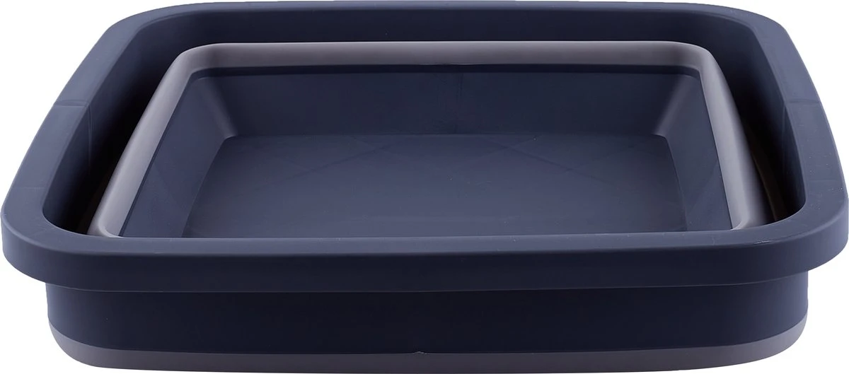 YUGN BLACK Opvouwbare Afwasteil 9 Liter - Afwasbak Teil Wasteil - Afwasbak Vierkant - Afwasteil Opvouwbaar - Ruimtebesparend - Cadeau Tip - Afbeelding 8