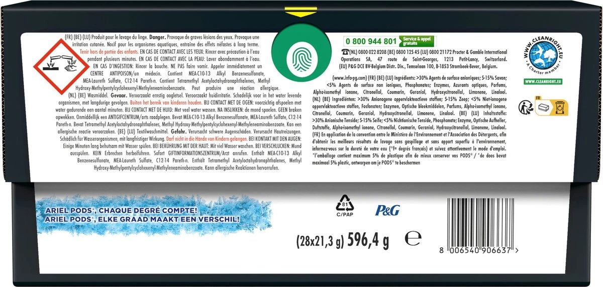 Ariel Wasmiddel Pods + Revitablack - Voor De Zwarte Was - 4 X 28 Wasbeurten - Voordeelverpakking - Afbeelding 2