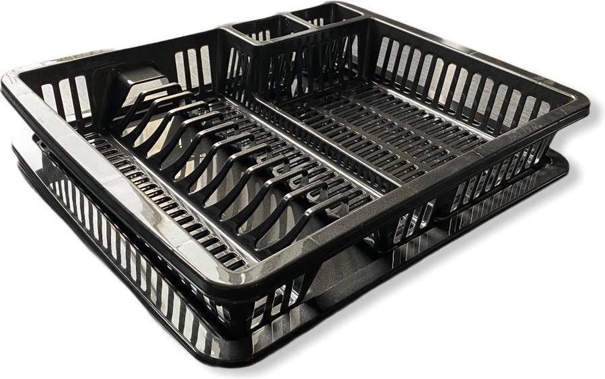 Afdruiprek Met Lekbak 2-delig + Gratis Schuurspons | Afdruiprek Voor Afwas | Afdruiprek |