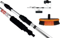 Telescoopsteel Ramenwassen Telescoopsteel Met Borstel Waterdoorlatende Wasborstel Met Telescopische Steel - Wasborstel Auto - Wasborstel Met Uitschuifbare Steel - Wasborstel Met Steel - Wasborstel Gardena - Wasborstel Met Wateraansluiting