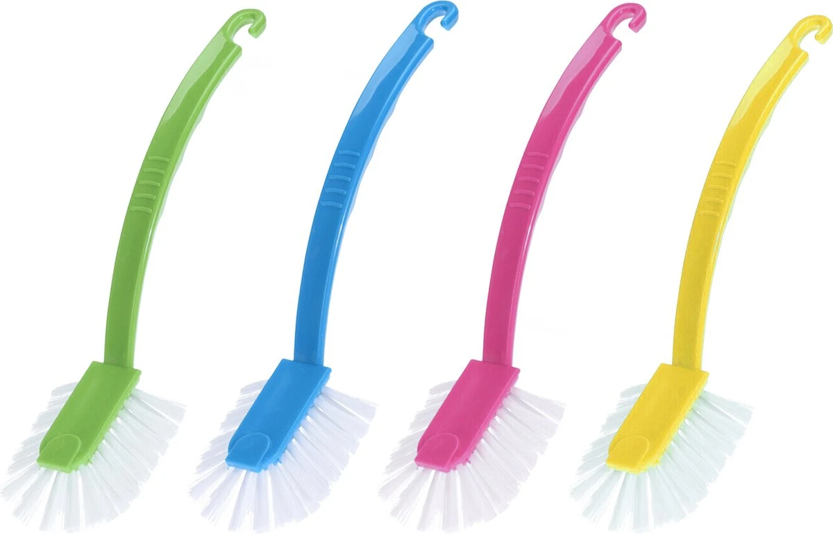 Excellent Houseware Afwasborstel Met Ophanghaakje In Verschillende Kleuren 27 Cm