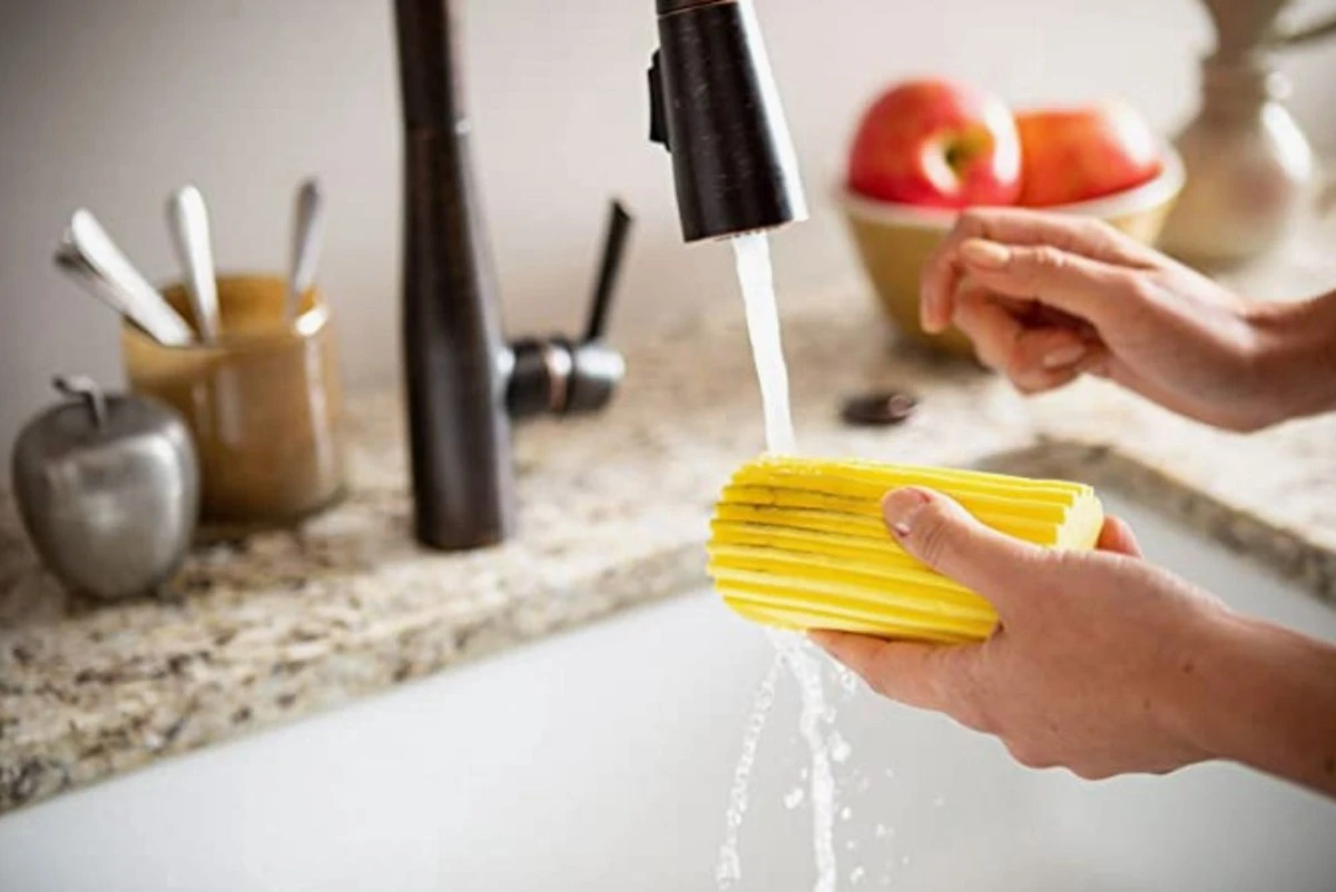 Scrub Daddy Damp Duster - Wonder Stoffer - Licht Blauw - Afbeelding 3