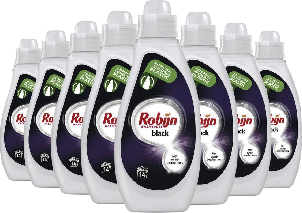 Robijn Vloeibaar Wasmiddel Black 8 X 700ml 112 Wasbeurten - Afbeelding 2