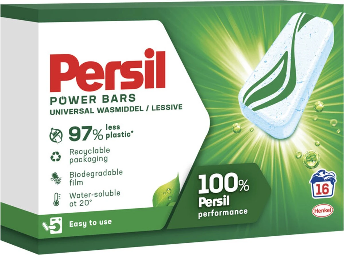 Persil® Persil Power Bars Universal Wasmiddel - Voordeelverpakking - 9 X 16 Wasbeurten - Afbeelding 10