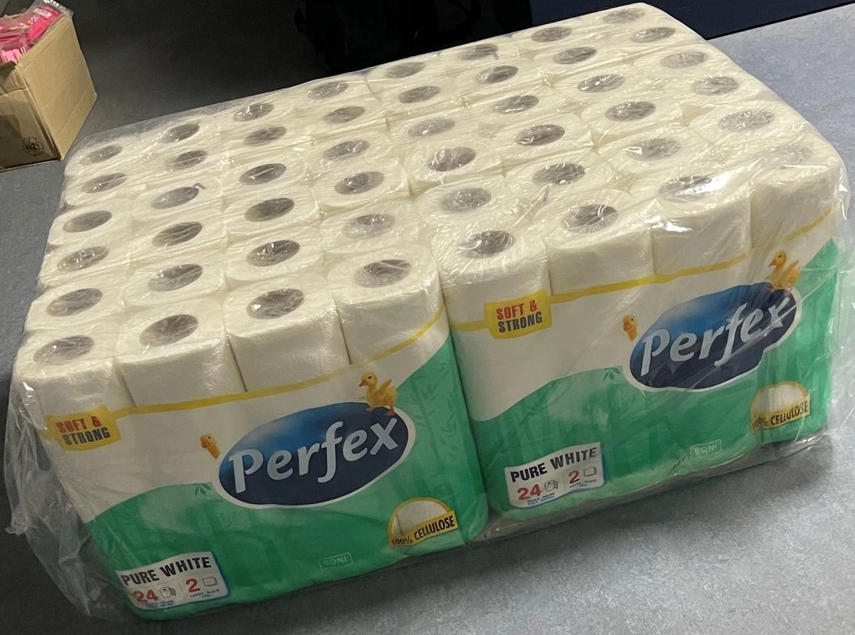 Perfex Toiletpapier Pure White 2-Laags 24 Rollen X 6 Pak Mega Voordeelpak 144 Rollen - Afbeelding 2