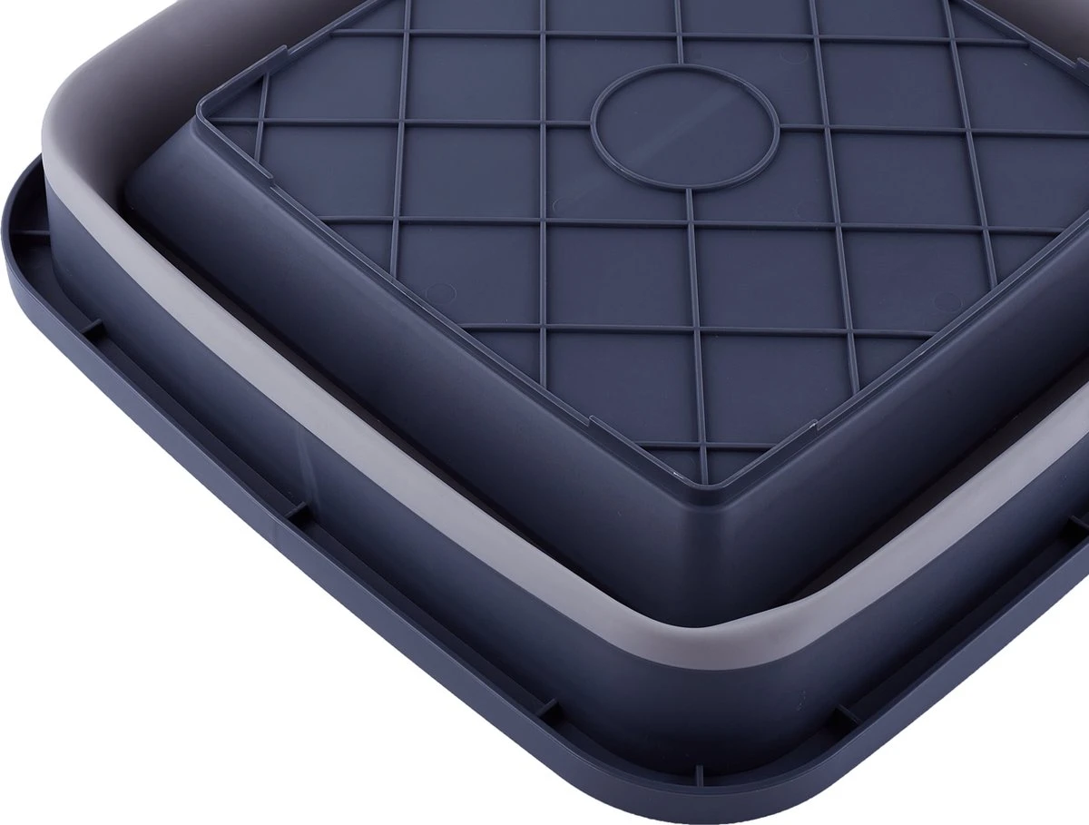 YUGN BLACK Opvouwbare Afwasteil 9 Liter - Afwasbak Teil Wasteil - Afwasbak Vierkant - Afwasteil Opvouwbaar - Ruimtebesparend - Cadeau Tip - Afbeelding 7