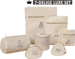 V&P Black Crown Waszakken Set Met Rits - Wasnet - Waszak - Waszakken Set Van 7 Voor Wasgoed - Waszakje Lingerie - Waszak Bh - Divers Delicaat Wasgoed - Wasnet Groot - Wasmachine Zakjes - Laundry Bag Set