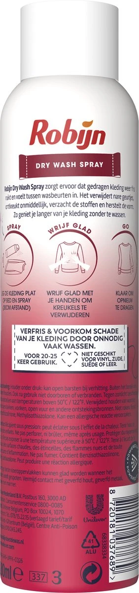 Robijn Pink Sensation Dry Wash Spray - 6 X 200 Ml - Voordeelverpakking - Afbeelding 3