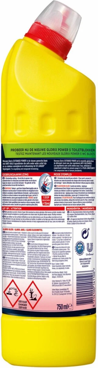 Glorix Bleek - Orginal 750ML - Afbeelding 2