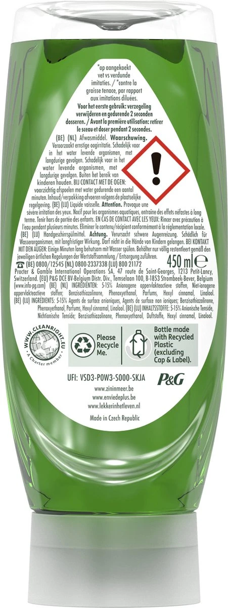 Dreft MaxPower - Vloeibaar Afwasmiddel - Voordeelverpakking 8 X 450 Ml - Afbeelding 10