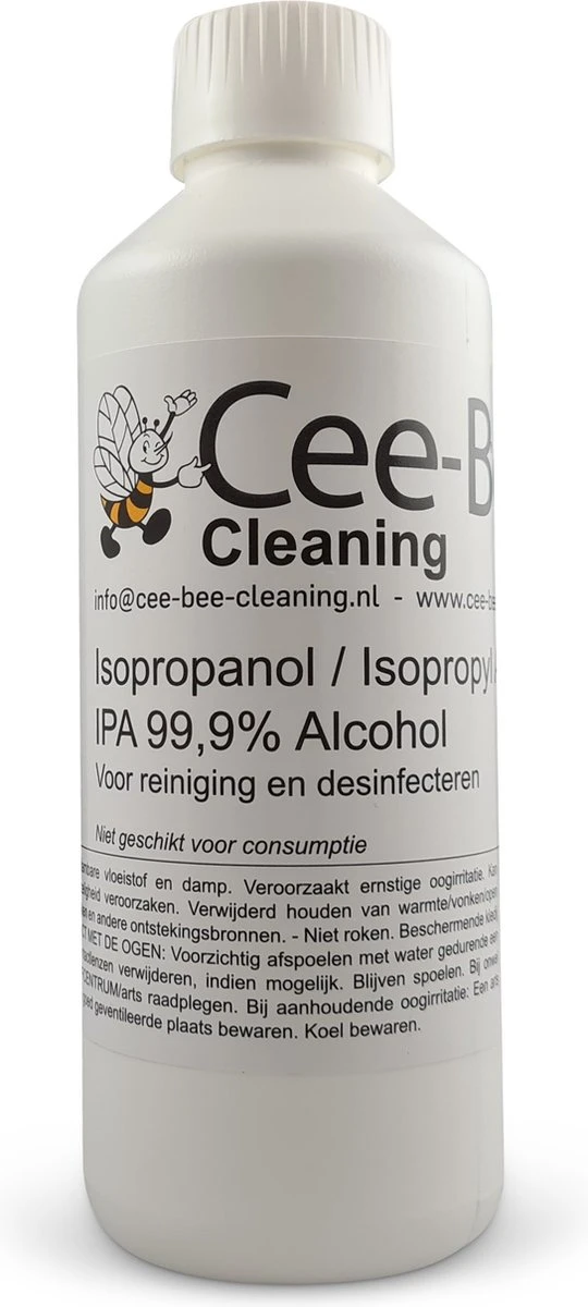 Cee-Bee Isopropanol | Isopropyl | IPA 99.9% Alcohol | 1000 Ml | 3 Flessen á 1 Liter | 3 Liter - Afbeelding 3