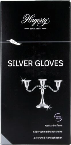 Hagerty Silver Gloves - Geïmpregneerde Handschoenen Voor Het Reinigen Van Zilver En Verzilverde Items