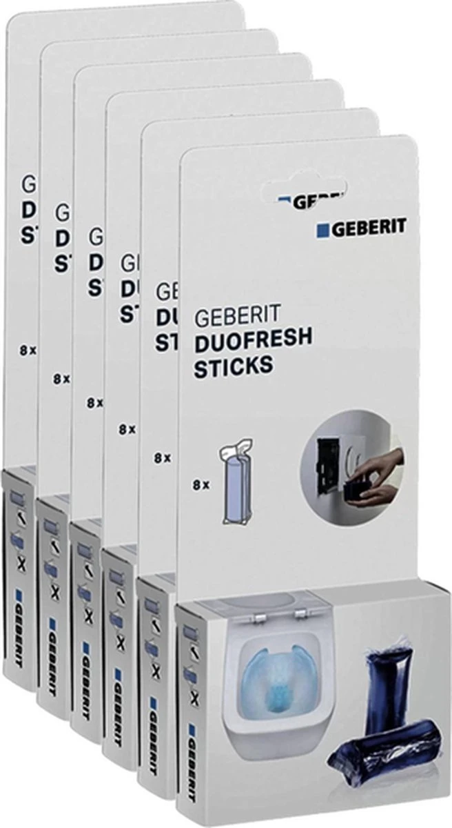 Geberit DuoFresh Sticks - 48 Stuks - Voordeelverpakking - Toilet/WC Blokjes Inbouwreservoir - Afbeelding 2