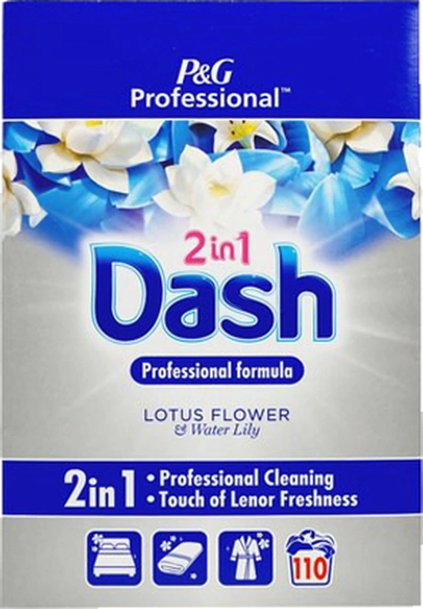 Dash 2 In 1 Lotusbloem En Lelie Waspoeder - XL Pack - 110 Wasbeurten - Afbeelding 6