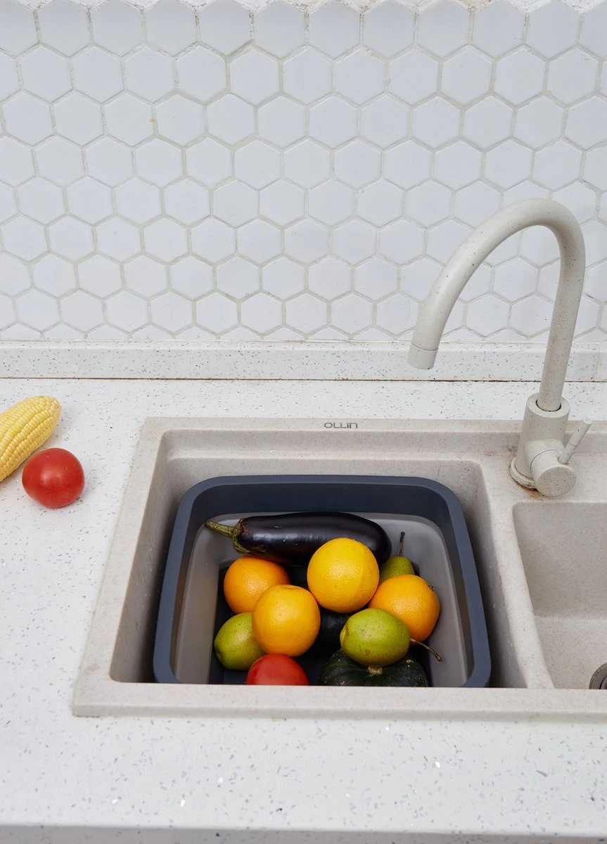 YUGN BLACK Opvouwbare Afwasteil 9 Liter - Afwasbak Teil Wasteil - Afwasbak Vierkant - Afwasteil Opvouwbaar - Ruimtebesparend - Cadeau Tip - Afbeelding 4