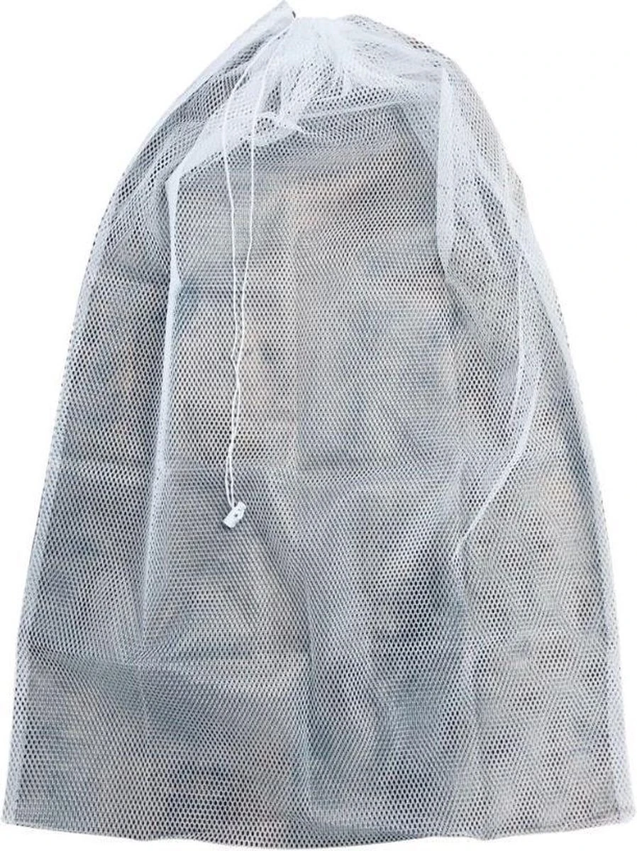 Orange85 Waszak - Groot - XL - 60 X 90 CM - Wit - Treksysteem - Trekbandsluiting - Polyester - Wasnet - Laundry Bag - Voor Kleding - Afbeelding 8